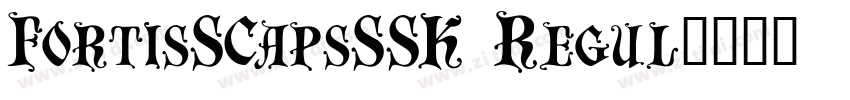 FortisSCapsSSK Regul字体转换